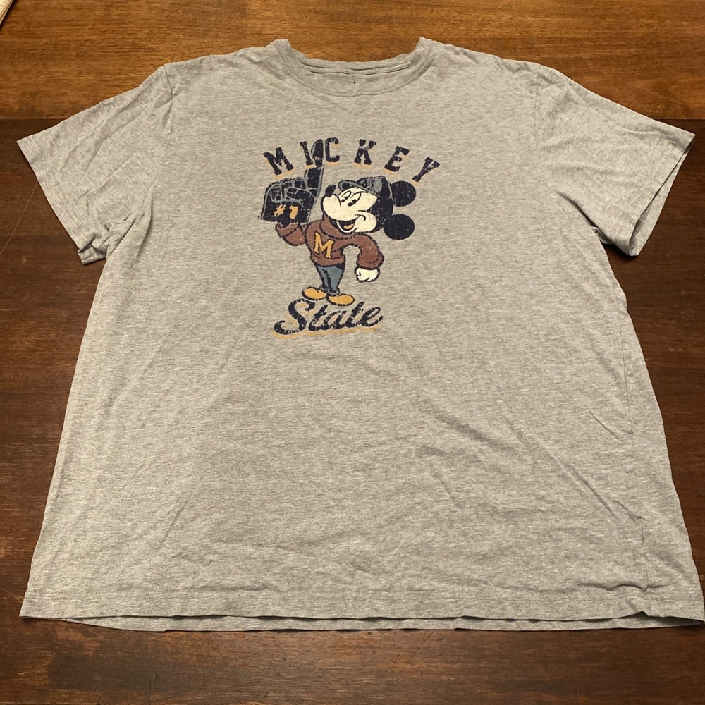 MICKEY MOUSE UNIVERSITY TEE SHIRT VINTAGE DISNEYWORLD CLOTHING NO LONGER SOLD XL